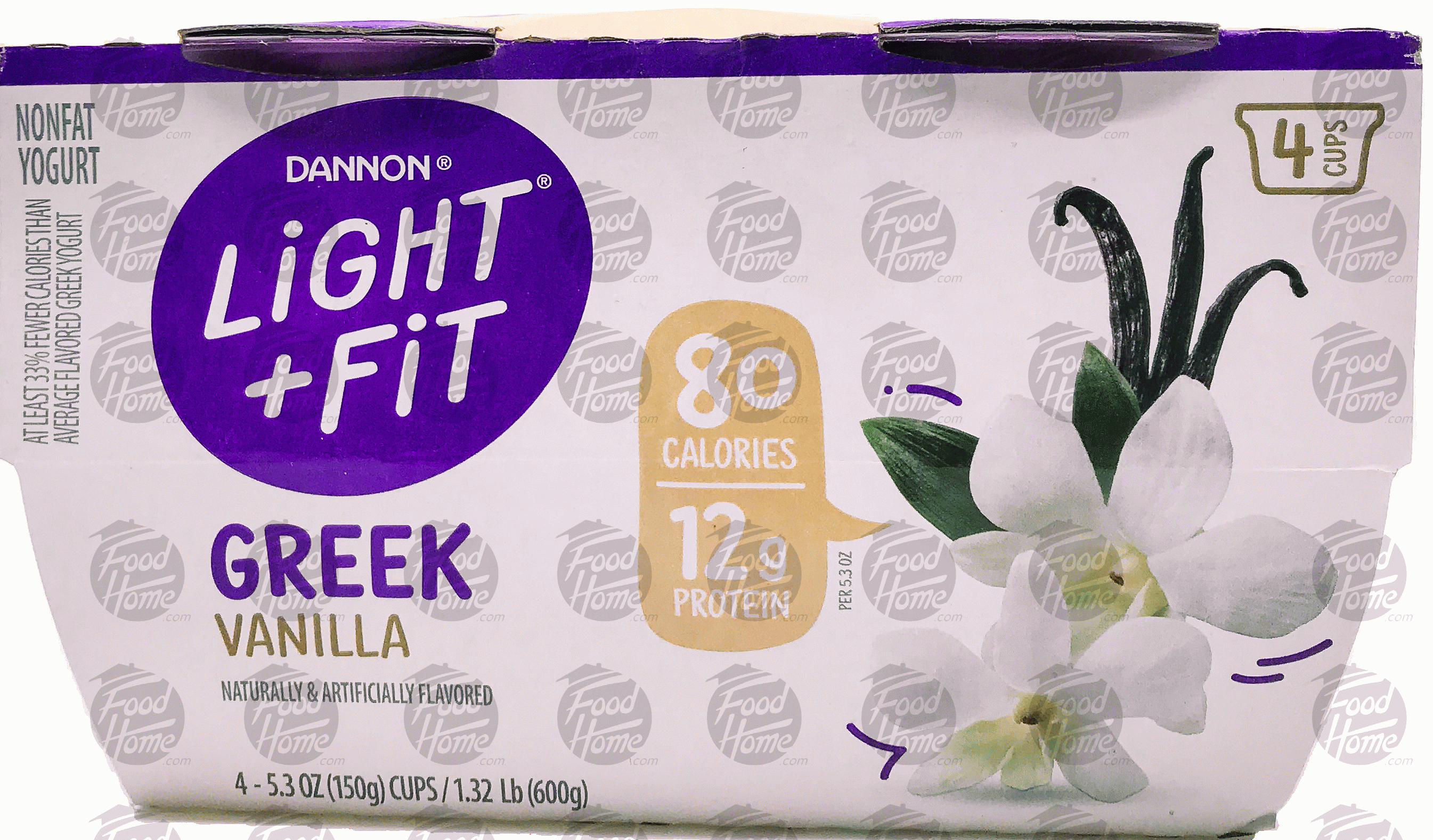 Dannon Light & Fit vanilla greek, 4 pk., cup Full-Size Picture